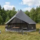 vidaXL vidaXL Tipi šotor Rjava siva 300 x 300 x 200 cm Poliester in jeklo, (5000309472)