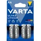 Varta 6106301404 - 4 kom litijumskih baterija ULTRA AA 1,5V