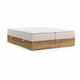 Bež/v naravni barvi boxspring postelja s prostorom za shranjevanje 180x200 cm Faro – Maison de Reve