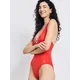 Tommy Hilfiger Underwear Enodelne kopalke  rdeča / črna / bela