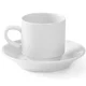 Hendi Hotelska skodelica za kavo OPTIMA, bel porcelan, 90 ml, komplet 12 kosov - 770900