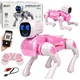 Robot Robot Pes AI LEAN TOYS - Bluetooth, Aplikacija, Programirljiv (Rozi)
