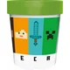 PLASTIČNA SKODELICA MINECRAFT S STEKLENIM DNOM 260 ML