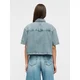 HUGO Bluza Gesila_1 moder denim / bela