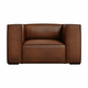 Rjavi usnjeni fotelj v barvi konjaka Madame - Windsor & Co Sofas