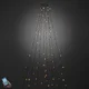 Konstsmide Christmas LED-okrasna luč za drevesa z 400 lučkami, ki se upravlja prek aplikacije - črn - Plastika