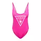 GUESS Enodelne kopalke VIOLET  neonsko roza / bela