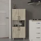Hanah Home Polica za kuću William, 59.5x140.3x29.5 cm, Krem