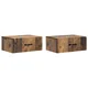 vidaXL Stenski nočni omarici 2 pcs Star les 49 x 34,5 x 20 cm