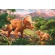 Trefl Puzzle Neverjetni dinozavri: Triceratops z otrokom 54 kosov