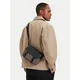 Calvin Klein Torbica za okrog pasu Mixed Emblem Aop LV04D3451G Bež