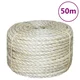 Vidaxl Vrv iz 100 % sisala 8 mm 50 m