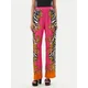 Versace Jeans Couture Hlače zlato-rumena/svetlo roza/črna/bela