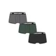 Boxer Shorts 3-Pack Grey+Dark Green+Black