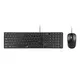 SlimStar C126 USB US crna tastatura+ USB crni miš