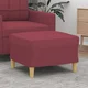 Vidaxl Stolček za noge vinsko rdeč 60x50x41 cm blago