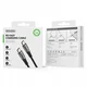 Kabel USB-C na USB-C 65W PD QC3.0 1m za hitro polnjenje, najlon, siv, DUZZONA