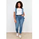 Trendyol Curve Dark Blue Super High Waist Skinny Jeans