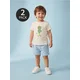 Sinsay - Pamuk majice sa printom 2 pack - krem
