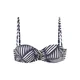 LASCANA Bikini zgornji del indigo/bela