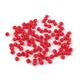 Kapljice iz plastičnih kroglic, imitacija rokajla 4,7x5,3 mm - rdeče (10 g)