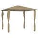 Paviljon s pokritimi stebri 3x3x2,6 m taupe 160 g/m2