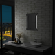 VIDAXL kopalniško LED stensko ogledalo s polico (50x70cm)