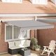Nadstrešnica Svijetlo siva 300 x 250 cm Poliester