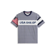 TOMMY HILFIGER Majica marine/rdeča/bela