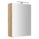 RIWA ogledalna omarica z LED lučjo, 50x70x17cm, hrast Alabama - Rjava - 50x70x17 cm - Sapho - RIWA CABINET WITH MIRROR - 24 - MDF/laminat - 500 - 700 - 170 - IP44 - 457 - 6 - LED - 14
