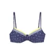LASCANA Bikini zgornji del marine / apno / bela