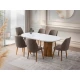HANAH HOME Trpezarijski sto bele boje Milas 2992