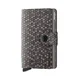 Usnjena denarnica Secrid Miniwallet Hexagon Grey siva barva
