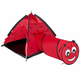 Otroški šotor Baby Mix Ladybug s predorom rdeča