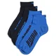 PUMA Quarter Socks Unisex (2-pack), Clothing, Navy/Grey/Strong Blue, 43-46