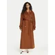 Elisabetta Franchi Volneni plašč CP-02D-66E2-V790 Rjava Regular Fit