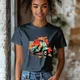 Camiseta Majica sa štampanim printom Cam 352, Ženska, Siva