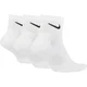 Nike Everyday Cushioned nizke nogavice (3 Pair) White/Black L