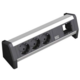 Bachmann 3x Schuko 1x GST18 3AC outlet(s) Black,Silver power extension