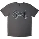 Ghost Chrome Logo & Grucifix Outline (Back Print) Charcoal Grey L Majica