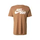 Nike Sportswear Majica Swoosh umbra / bela