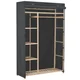 Vidaxl Garderobna omara 110x40x170 cm sivo blago