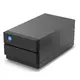 LaCie 2big Raid USB-C 40TB namizna diskovna enota Črna