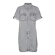 VERO MODA Dolga srajca VMJennie siv denim