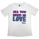 The Beatles All You Need Is Love White S Ženske Majica
