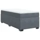 Vidaxl Box spring postelja z vzmetnico temno siv 90x190 cm žamet