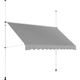 Ručna tenda - 2 - 3,1 m - 300 x 120 cm - UV otporna - antracit siva / bijela