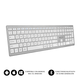 Subblim Teclado Subblim tipkovnice Bluetooth Pure Extended Silver, (20605507)