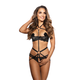 Axami Set V-9861 Bra, Briefs & Body Black S