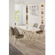 Hanah Home Set Trpezarijski sto i 4 stolice, Bež-beli